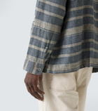 RRL Striped linen overshirt