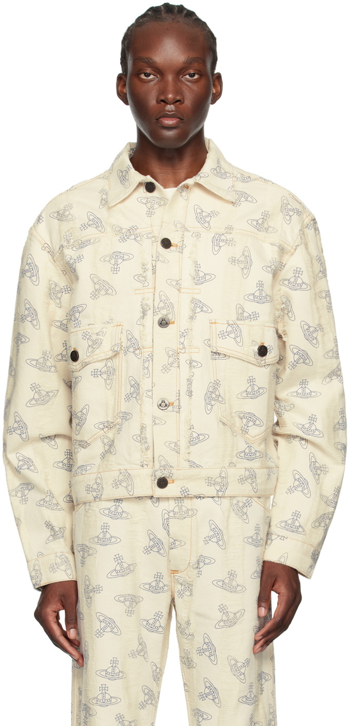 Vivienne Westwood Off-White Marlene Denim Jacket Vivienne