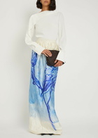Erdem Draped Crepe top Ivory