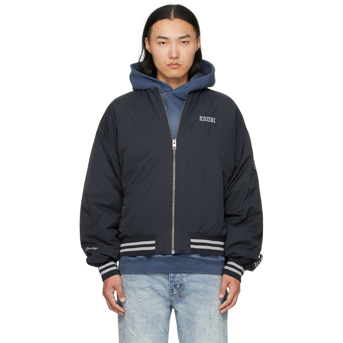 Ksubi Navy MA-1 Bomber Jacket
