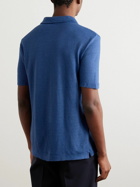 Massimo Alba - Aruba Linen Polo Shirt - Blue