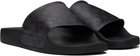 Coach 1941 Black Coated Canvas Pool Slides