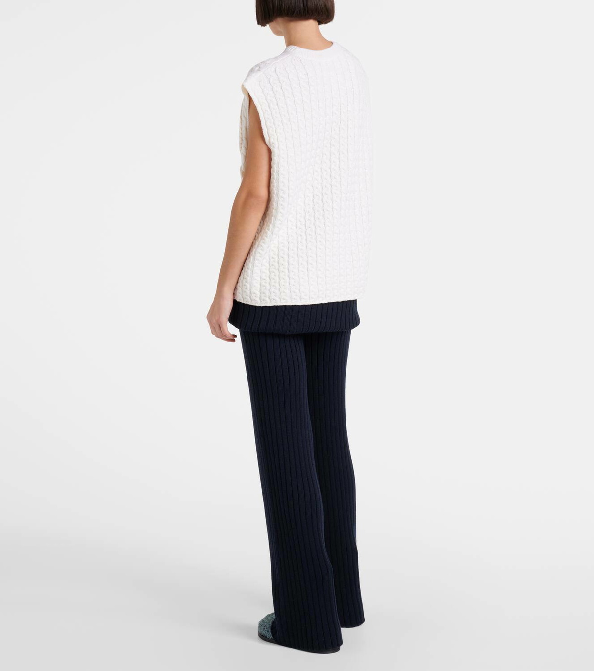 Loewe Anagram cable-knit wool vest