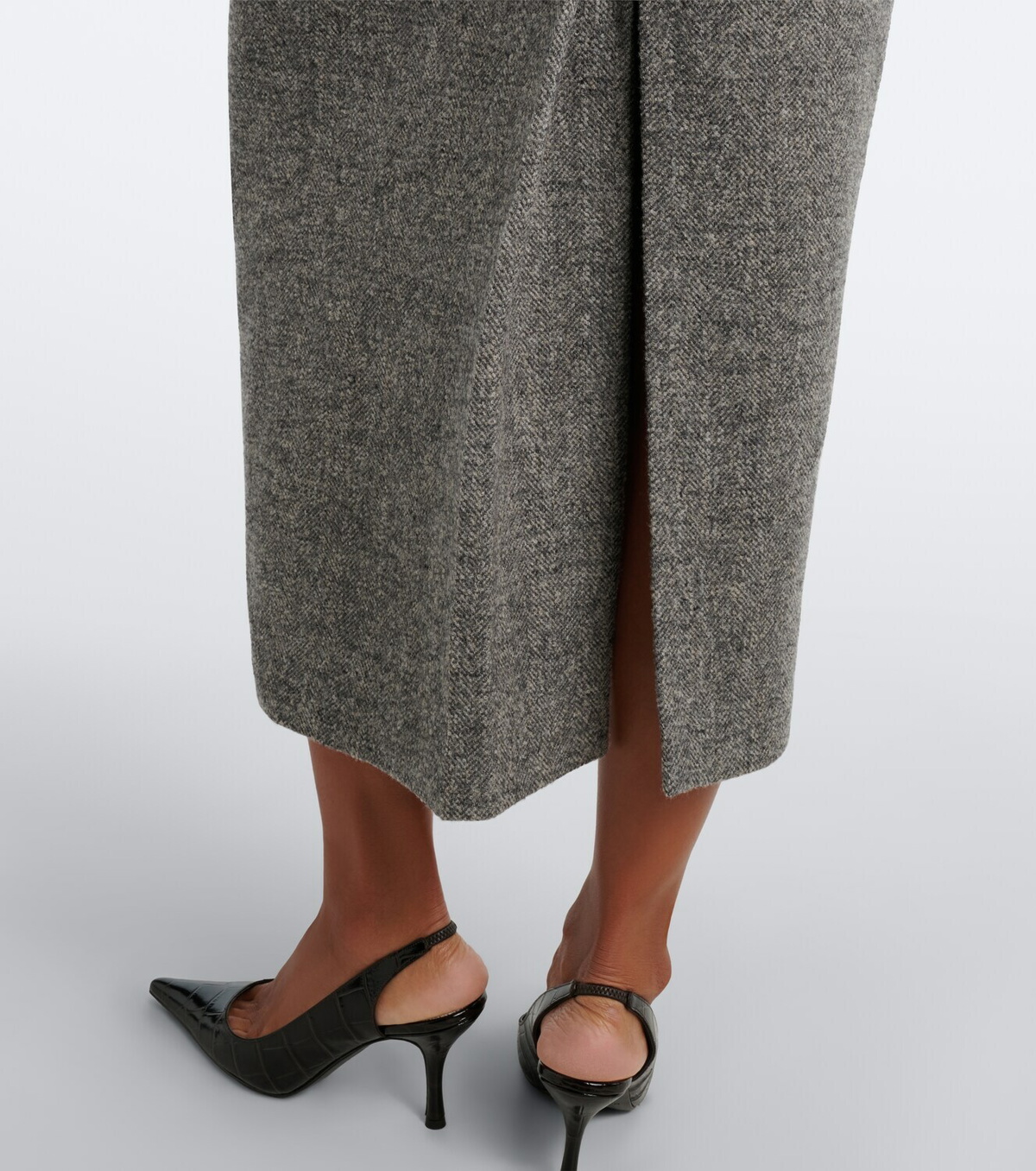Magda Butrym Wool and cashmere-blend midi skirt