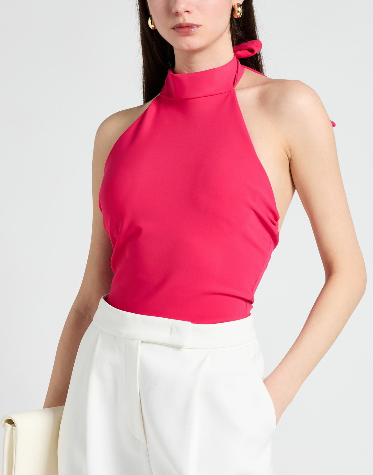Chiara Boni La Petite Robe Womens Bodysuit Coral
