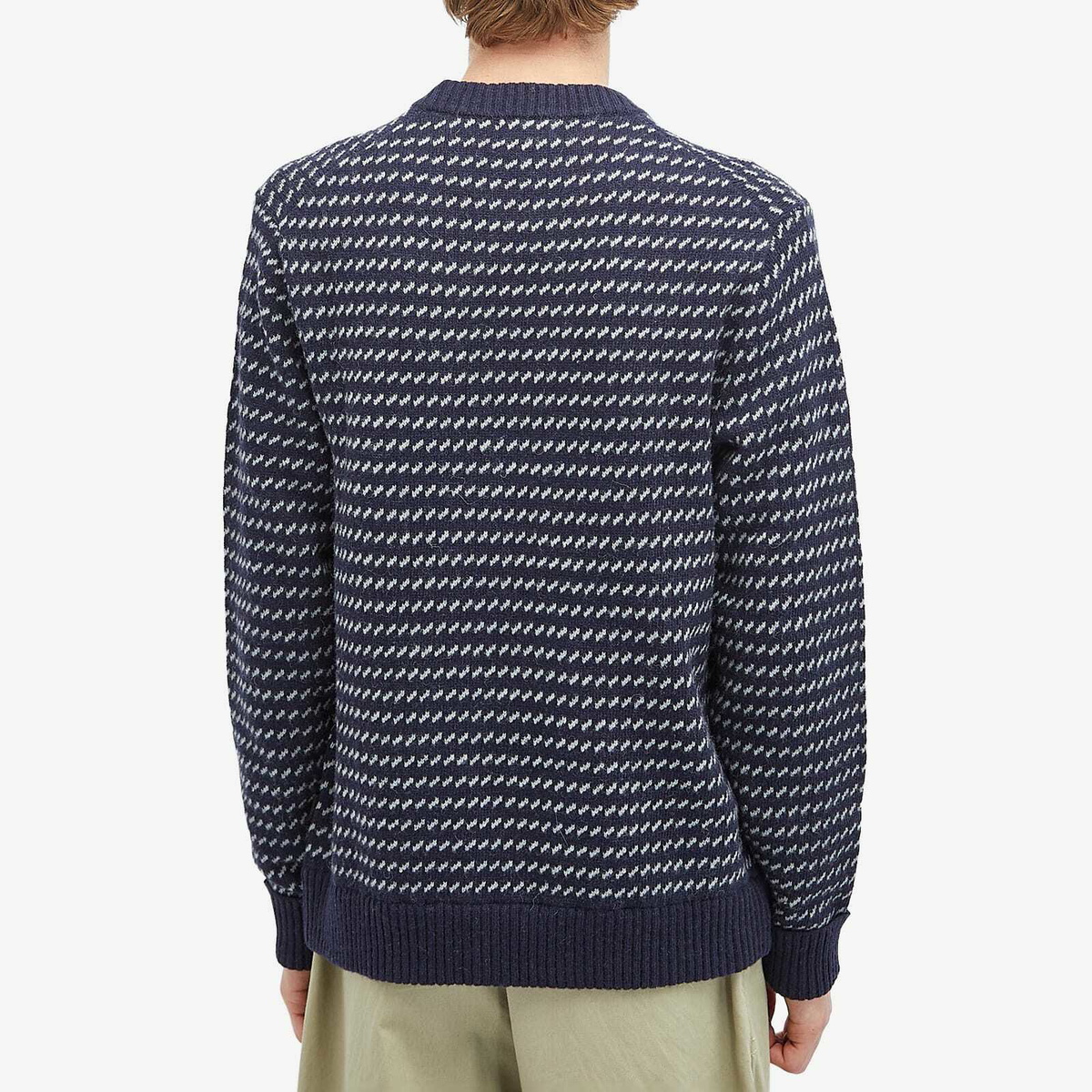 Patagonia Men's Recycled Wool Crew Knit in Classic Navy