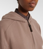 Brunello Cucinelli Cotton jersey zip-up hoodie