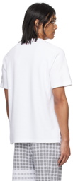 Thom Browne White 4-Bar T-Shirt