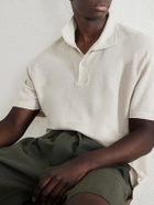 Sunspel - Linen-Piqué Polo Shirt - Neutrals