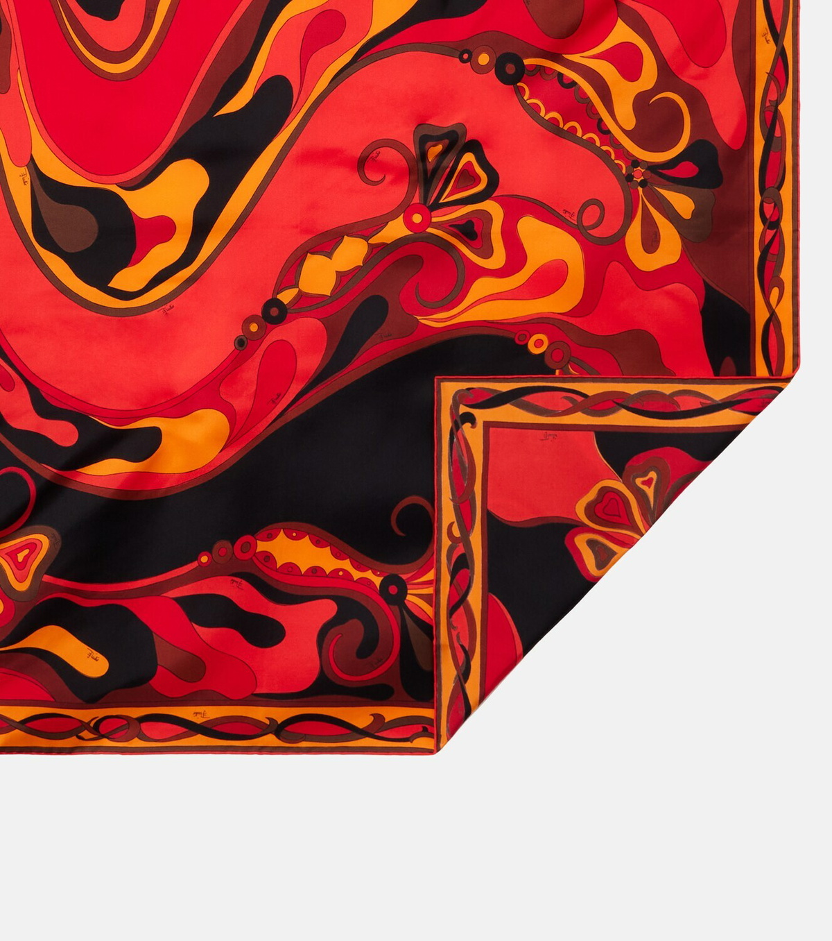 Pucci Manuba silk twill foulard scarf