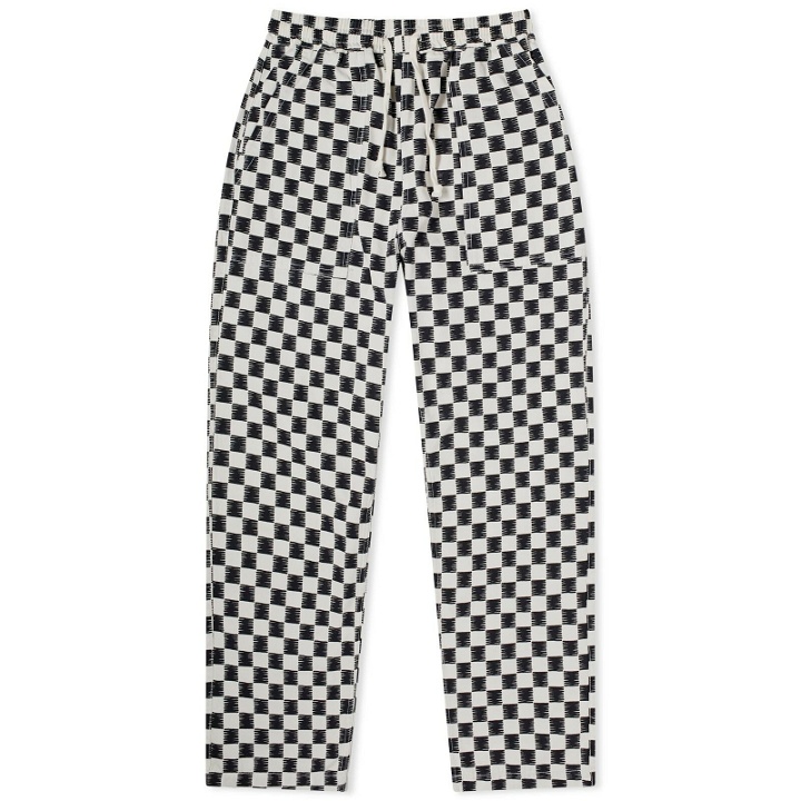Photo: Service Works Men's Classic Canvas Chef Pants in Black/White Checkerboard