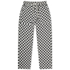 Service Works Men's Classic Canvas Chef Pants in Black/White Checkerboard