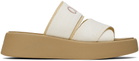 Chloé White Mila Slide Sandals