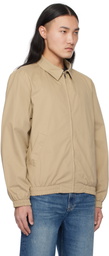 A.P.C. Beige Gilbert Bomber Jacket