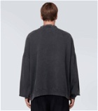 Balenciaga Embellished cotton fleece sweatshirt