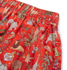 Sid Mashburn - Printed Cotton-Poplin Boxer Briefs - Red
