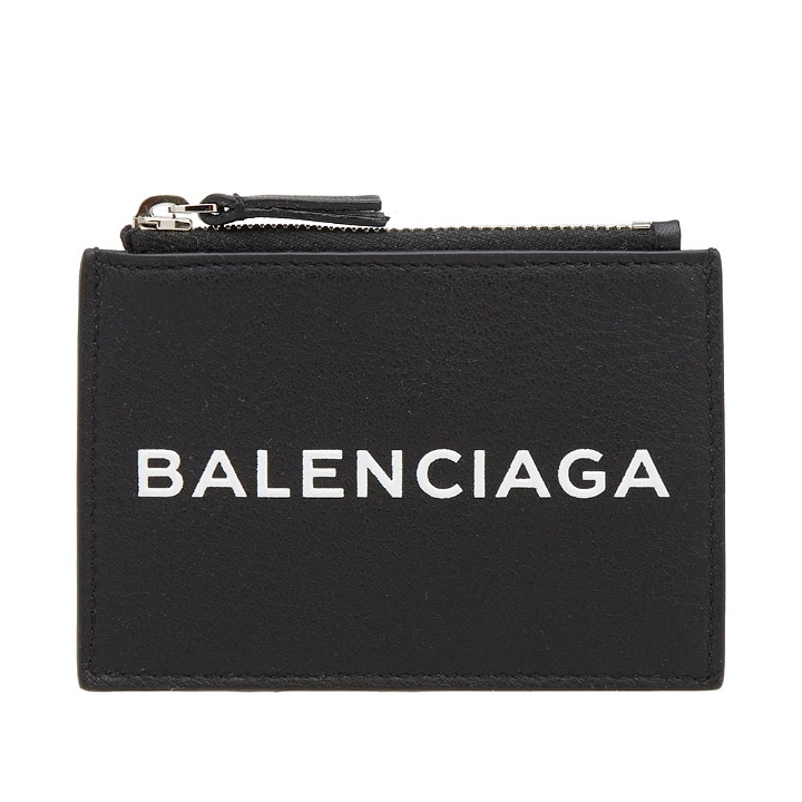 Photo: Balenciaga Logo Zip Cardholder