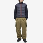 Moncler Men's Cotton Yarn Cardigan Hybrid Jacket in Blue