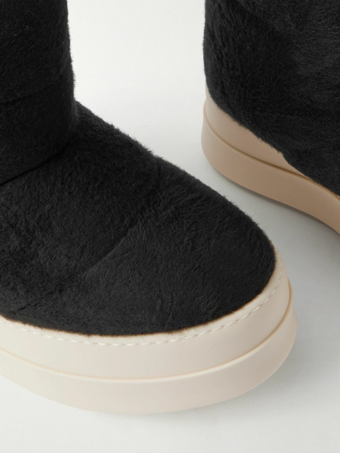 DRKSHDW by Rick Owens - Mega Bumper Quilted Brushed-Cotton Boots - Black