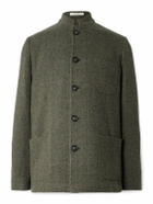 Massimo Alba - Bali Herringbone Wool Coat - Green