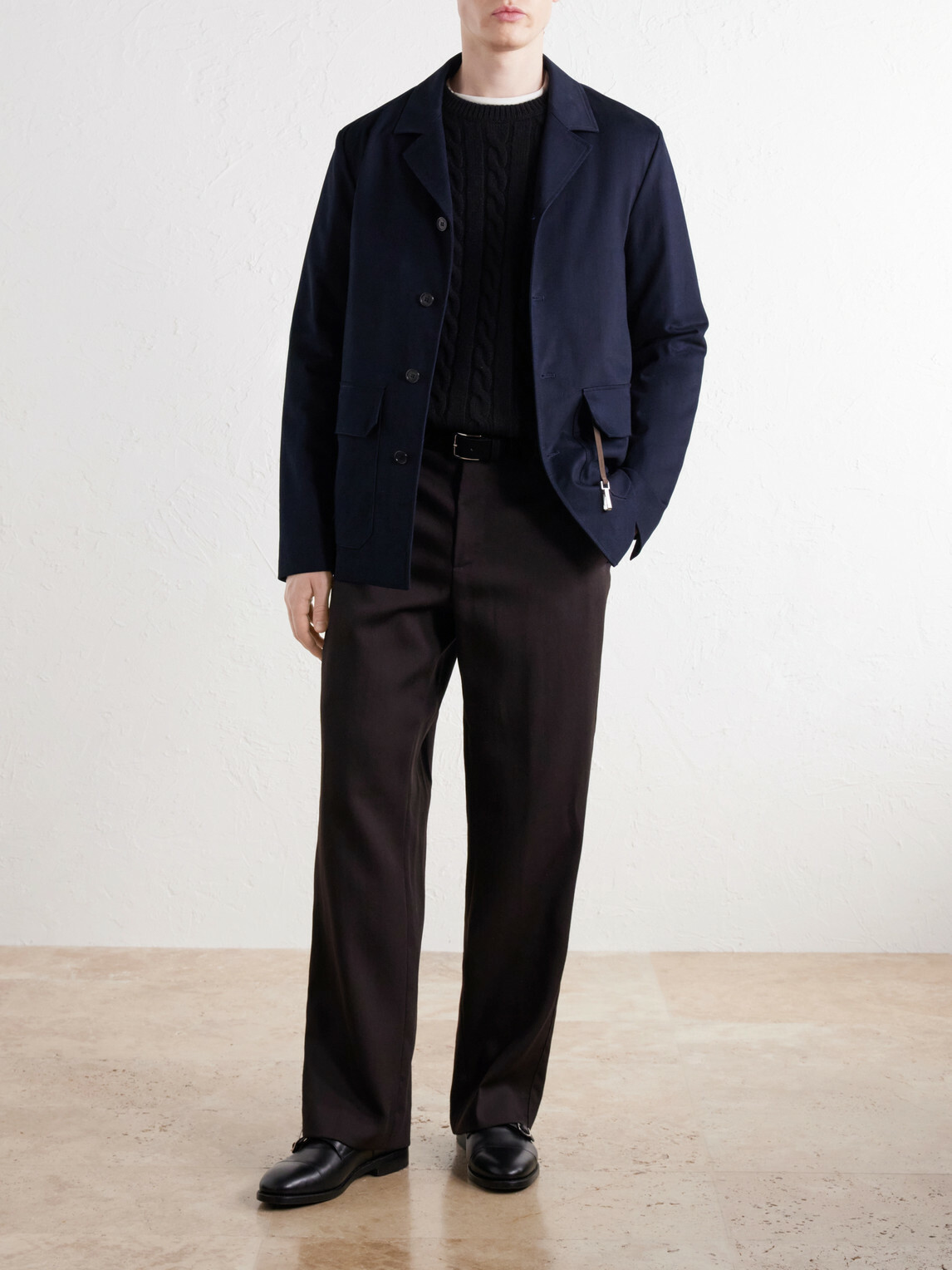 Slowear - Cotton and Cashmere-Blend Gabardine Blouson Jacket - Blue