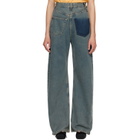 MM6 Maison Margiela Blue Back-To-Back Jeans