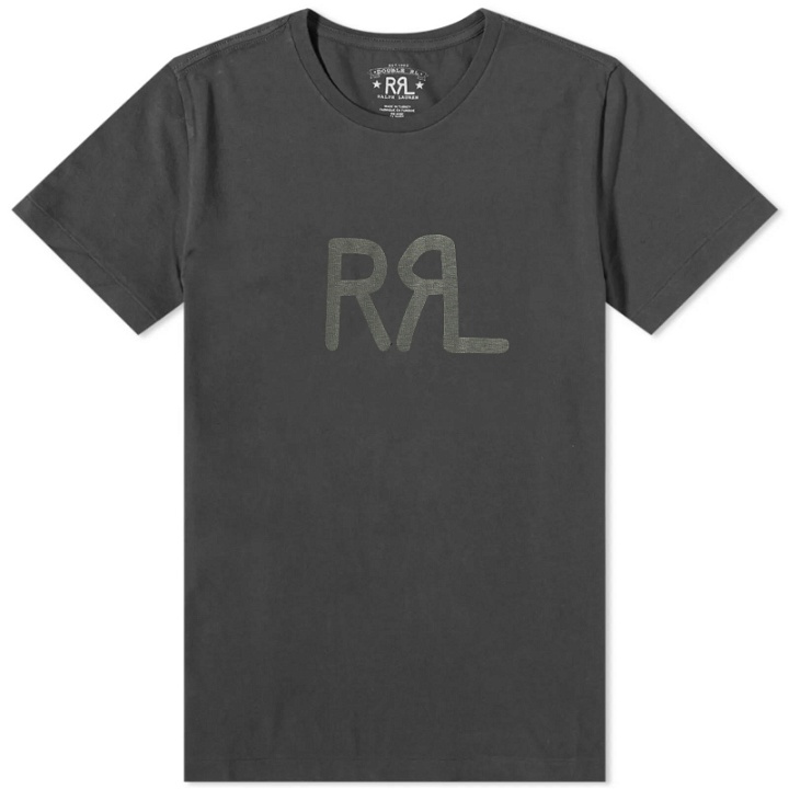 Photo: RRL Men's Logo T-Shirt in Faded Black Canvas