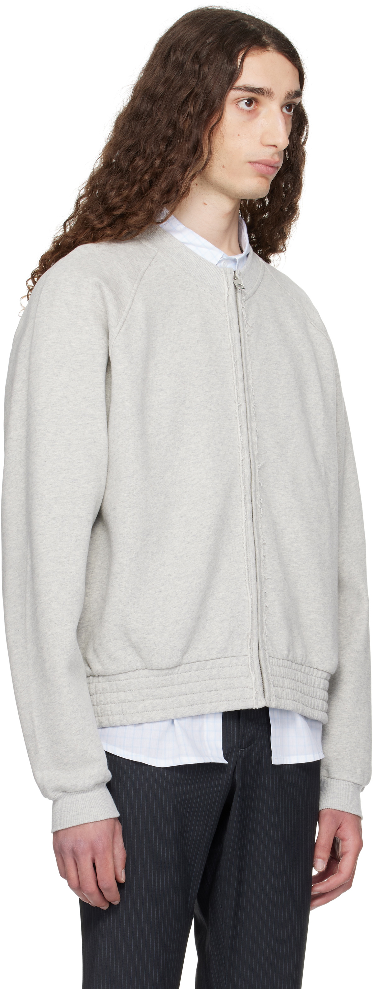 Paloma Wool Gray Nila Raglan Sleeve Jacket