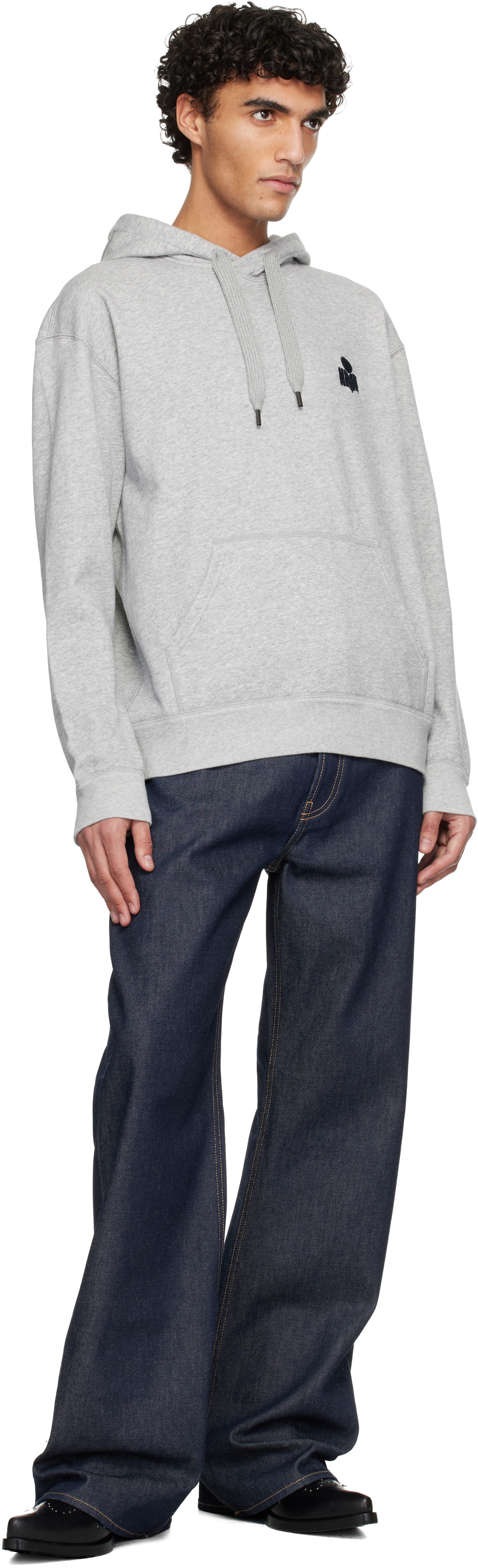 Isabel Marant Gray Matte Hoodie