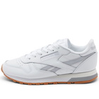 Reebok Men's Classic Leather Sneakers in White/Cold Grey