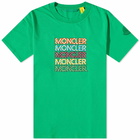 Moncler Men's Genius Dot Logo T-Shirt in Green