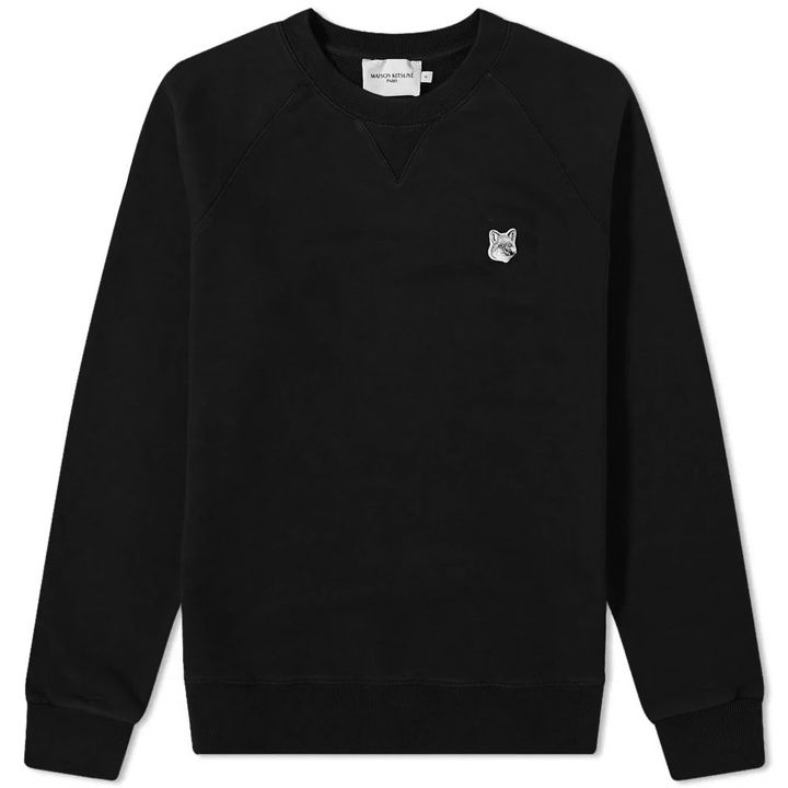 Photo: Maison Kitsune Grey Fox Head Patch Classic Sweat