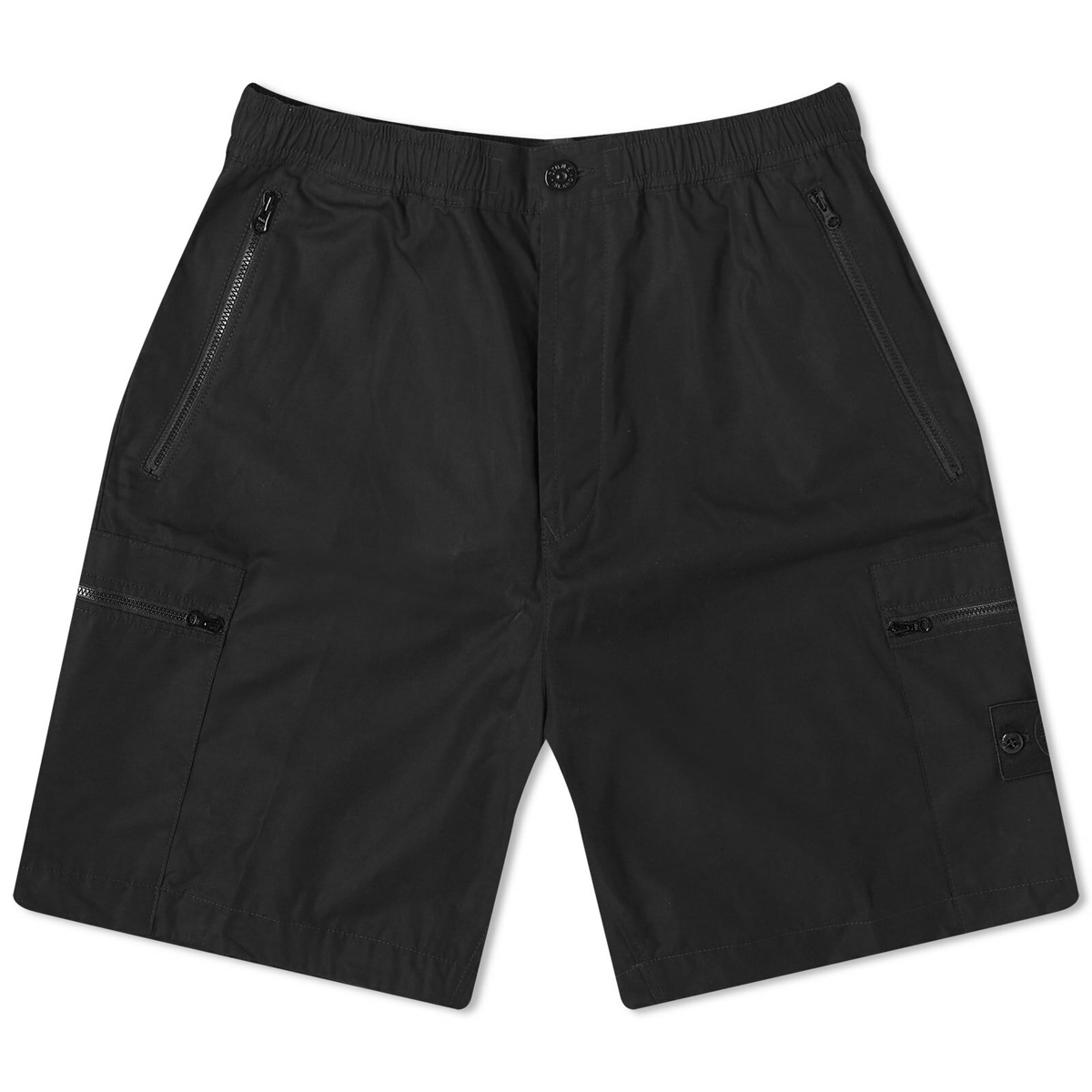Stone Island Men's Ghost Ventile Cargo Shorts in Black Stone Island