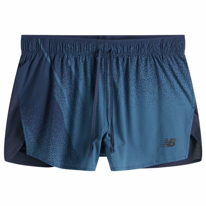Photo: New Balance Men's RC Ultra Light Printed Short 3" in Altitude