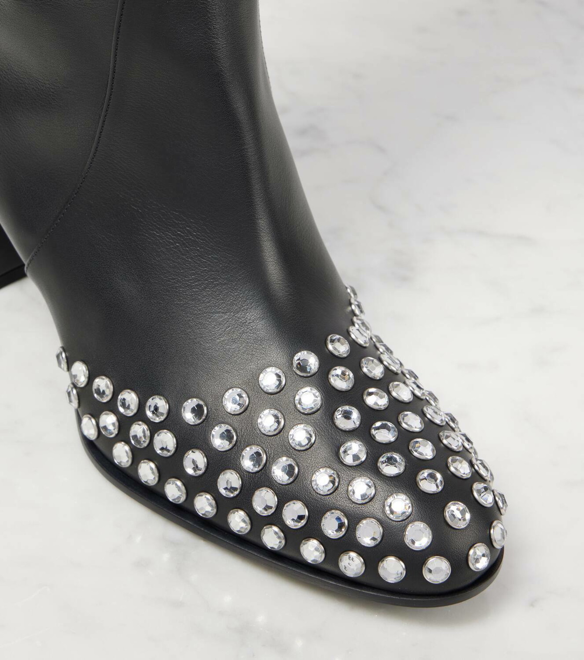 Alaïa 60 studded leather over-the-knee boots