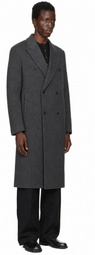 LE17SEPTEMBRE Gray Tailored Wool Double Breasted Coat