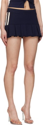 MISBHV Navy Varsity Pleated Miniskirt