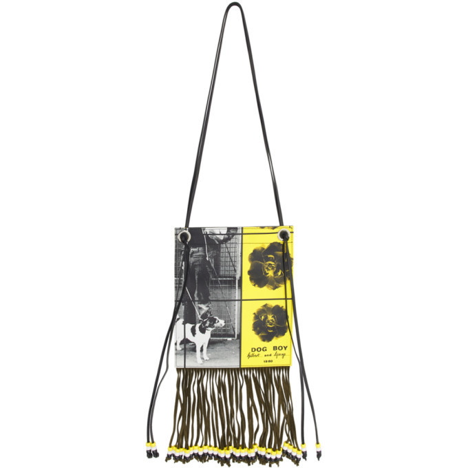 JW Anderson Black Gilbert and George Edition Dog Boy Pouch JW Anderson