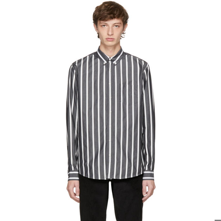 Photo: Schnaydermans Black and White Bold Stripe Leisure Shirt