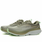 Hoka One One Men's Bondi 8 Sneakers in Olive Haze/Mercury