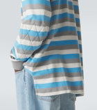 ERL Striped cotton polo shirt