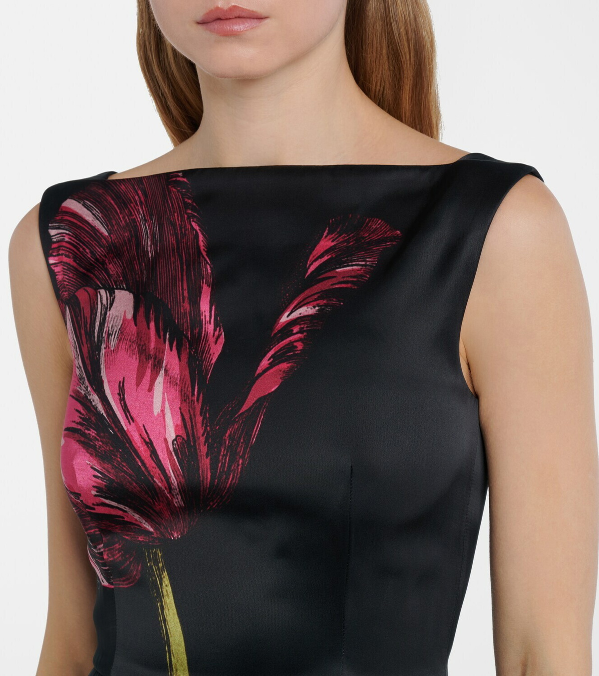 Erdem Floral duchess satin gown