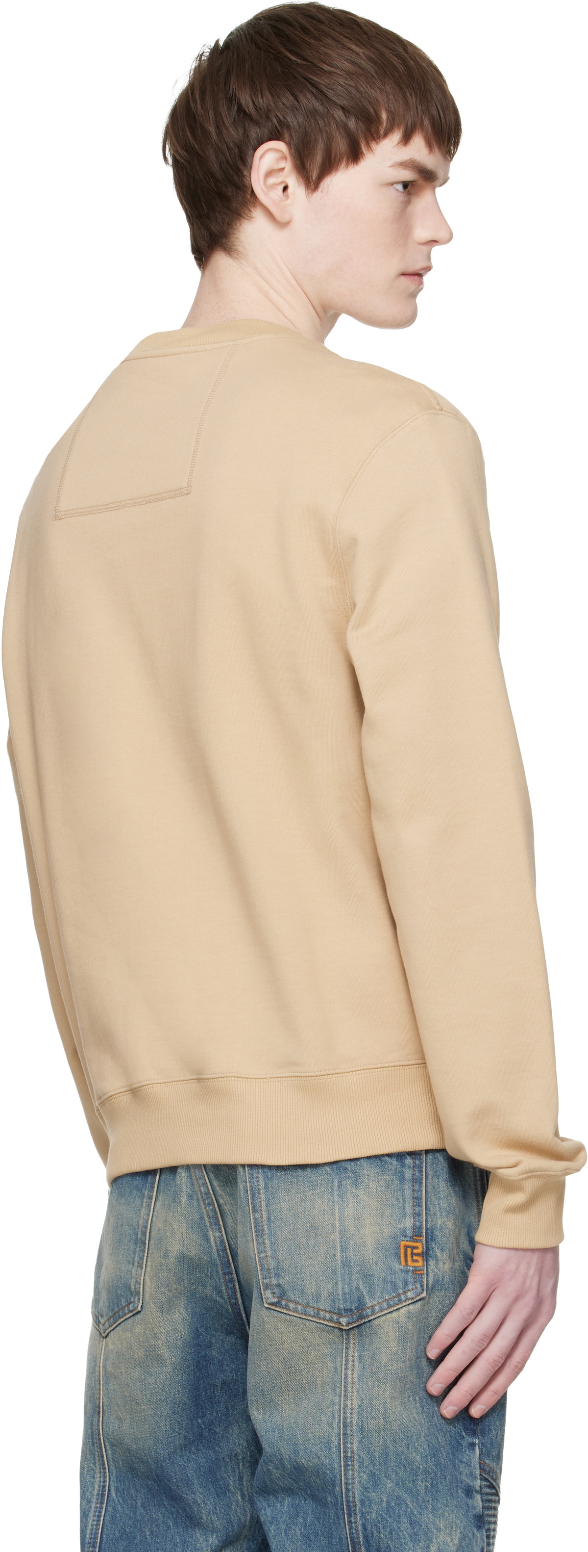 Lanvin Tan 'Lanvin Ribbon' Sweatshirt