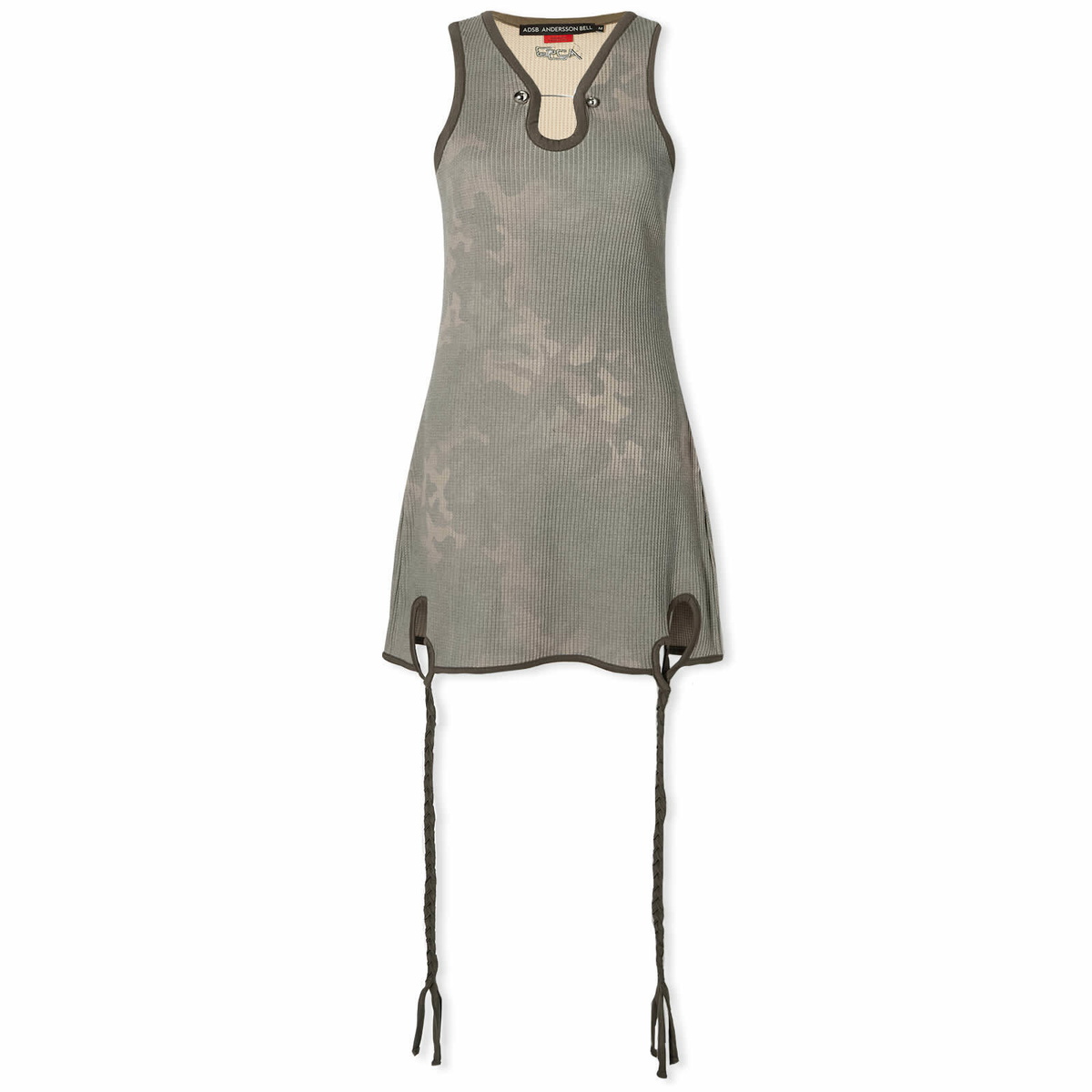 [ANDERSSON BELL]★CAMOUFLAGE HAND-BRAIDED WAFFLE DRESS Camouflage Hand-Braided Waffle Dress (ATB1100W-SAND)