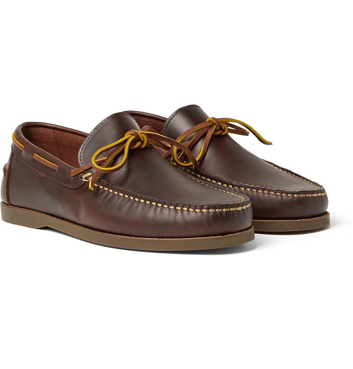 Photo: Sid Mashburn - Camp Leather Loafers - Brown