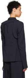 Ottolinger SSENSE Work Capsule – Navy Otto Fitted Harness Blazer