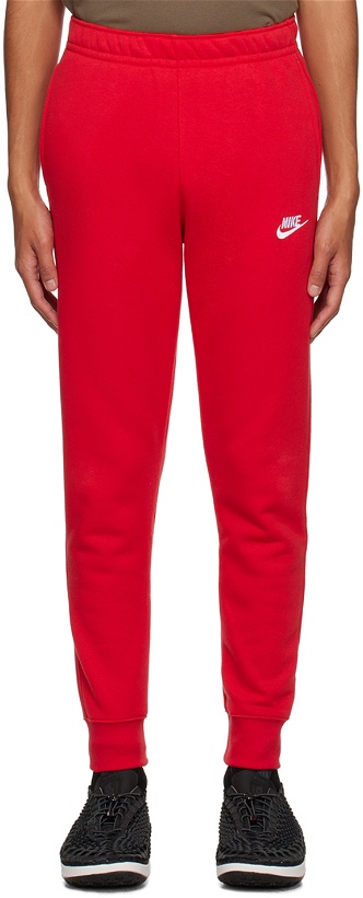 Photo: Nike Red Sportswear Club Sweatpants