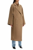 LOULOU STUDIO long wool and cashmere coat 'borne Beige
