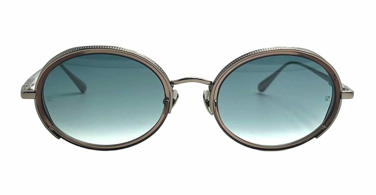 Linda Farrow Finn - Light Gold / Translucent Brown Sunglasses