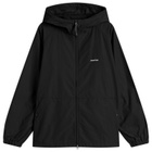 Snow Peak Men's Light Mountain Cloth Zip Up Parka Jacket in Black
